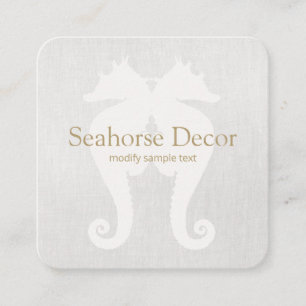 Carte de visite simple Seahorse