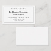 Carte de visite simple, simple et simple (Devant / Derrière)