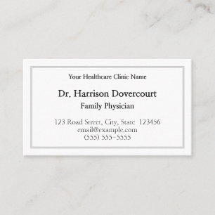 Carte de visite simple, simple et simple