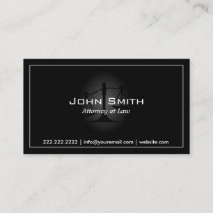 Carte de visite simple simple foncé de mandataire