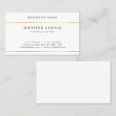 Carte De Visite Simple simple moderne de conception élégante (Devant / Derrière)