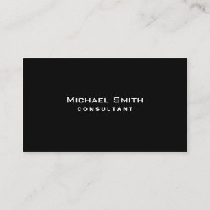 Carte De Visite Simple simple moderne élégant professionnel noir
