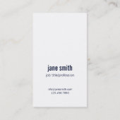 Carte de visite simple simple rayé de Chevron de (Dos)