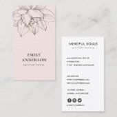 CARTE DE VISITE SIMPLE SPIRITUEL DE REIKI SIMPLE (Devant / Derrière)