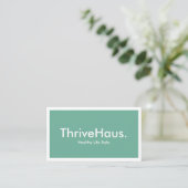 Carte De Visite Simple Style Clean Lifestyle Calming Sage Green (Debout devant)