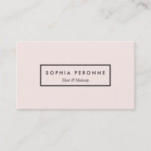 Carte De Visite Simple stylish Light Rose Beauty Salon et Spa