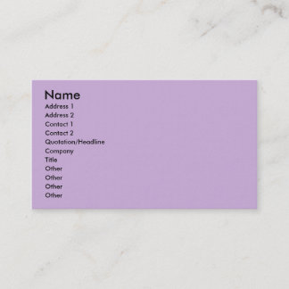 Carte De Visite Simple surface violette brute gracieuse