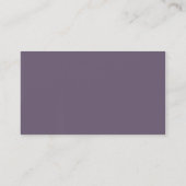 Carte De Visite Simple surface violette brute gracieuse (Dos)