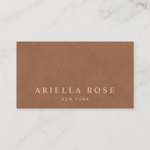 Carte De Visite Simple Tan Élégant Minimal Vintage Professionnel