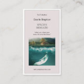 Carte De Visite Simple Taupe Auteur Promotionnel (Devant)