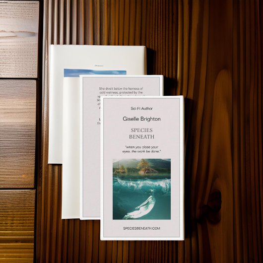 Carte De Visite Simple Taupe Auteur Promotionnel