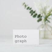 Carte de visite simple tendance blanche standard (Debout devant)