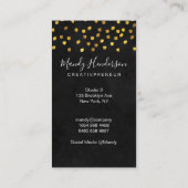 Carte De Visite Simple tendance (Gold Dot Lux) (Dos)