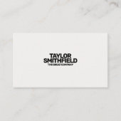 Carte De Visite Simple tendance moderne (Devant)