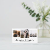 Carte De Visite Simple tendance moderne 4 Photos Photographe (Debout devant)
