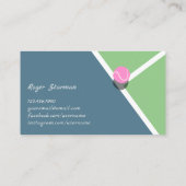 Carte De Visite Simple Tennis Modern Pastel (Dos)
