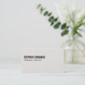 Carte De Visite Simple | Texte (Debout devant)