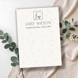 CARTE DE VISITE SIMPLE TEXTURE CÉRAMIQUE BLANCHE REGARDER AFFICHER