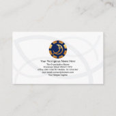 Carte De Visite Simple Trois Grisons Ichthus Fish Christian Minist (Dos)