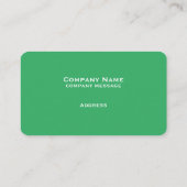 Carte de visite simple vert clair (Dos)