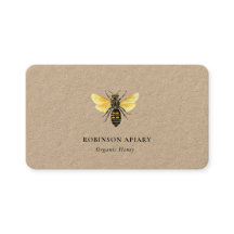 Carte de visite simple vintage de rucher