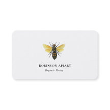 Carte de visite simple vintage de rucher d'abeille