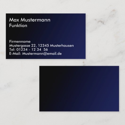 Carte de visite simplement (Devant / Derrière)