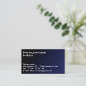 Carte de visite simplement (Debout devant)