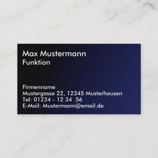 Carte de visite simplement (Devant)