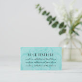 Carte De Visite Simplement bleu (Debout devant)