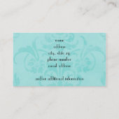 Carte De Visite Simplement bleu (Dos)
