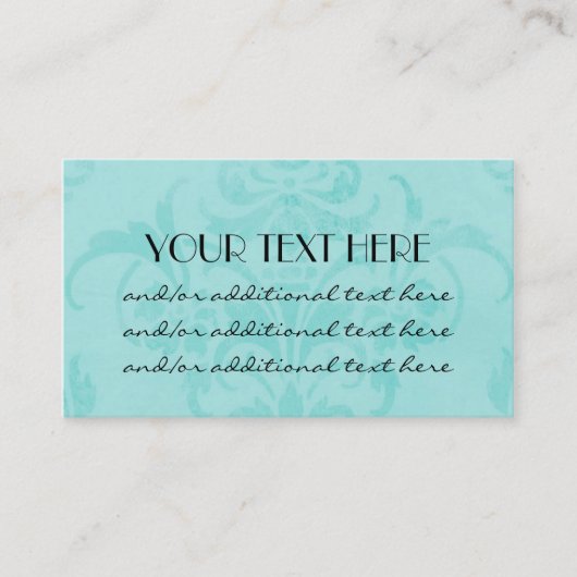 Carte De Visite Simplement bleu (Devant)