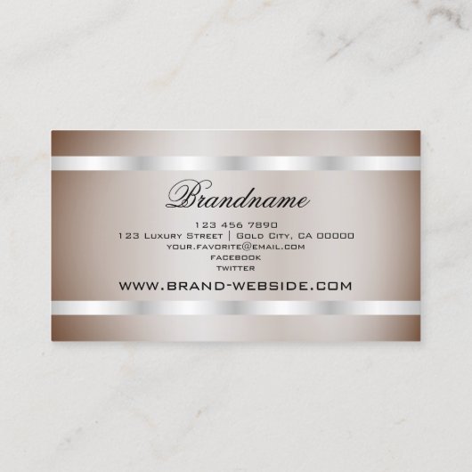 Carte De Visite Simplement Calligraphie Lettrant (Dos)