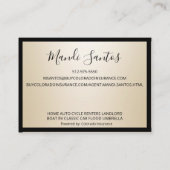 CARTE DE VISITE SIMPLEMENT CHAMPAGNE (Dos)