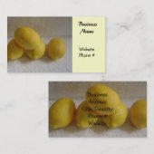 Carte De Visite Simplement des citrons (Devant / Derrière)