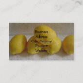 Carte De Visite Simplement des citrons (Dos)