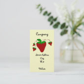 Carte De Visite Simplement des fraises (Debout devant)