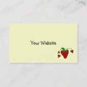 Carte De Visite Simplement des fraises (Dos)
