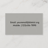 Carte De Visite Simplement gris (Dos)