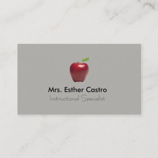 Carte De Visite Simplement gris (Devant)