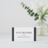 Carte De Visite Simplement noir et blanc (Debout devant)