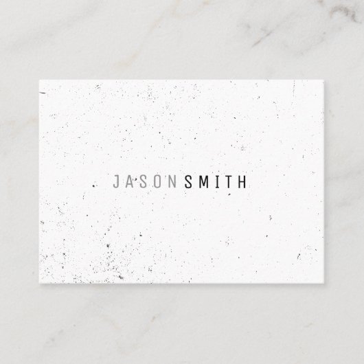 Carte De Visite Simplement Speckled (noir / blanc) (Devant)