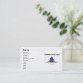 Carte De Visite Simplement statistique (attitude de courbe de (Debout devant)