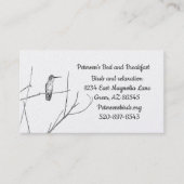 Carte De Visite Simplement un colibri sur un bâton (Devant)