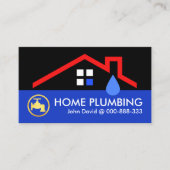 Carte De Visite Simples Chaînes De Plomberie De Toit (Devant)