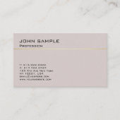 Carte De Visite Simples couleurs harmonieuses pour professionnels (Devant)