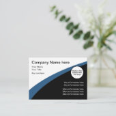 Carte De Visite Simples modernes ajoutent votre logo (Debout devant)