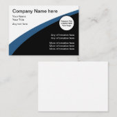 Carte De Visite Simples modernes ajoutent votre logo (Devant / Derrière)