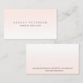 Carte De Visite Simples modernes de maquillage rougissent ombre (Devant / Derrière)