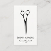 Carte De Visite Simples Shears De Salon (Devant)